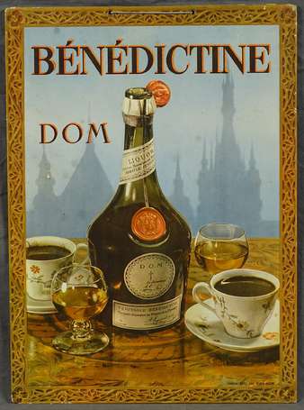 BENEDICTINE  : Panonceau. Imp J.Goossens. 28,9 x 