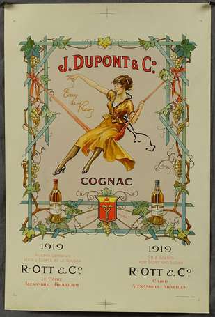 COGNAC J.DUPONT & Co /R.Ott Agent pour l'Egypte : 