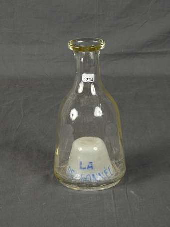 LA CRESSONNEE : Carafe cul-loupe.