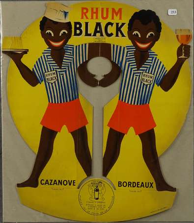 RHUM BLACK /Cazanove à Bordeaux : Amusante PLV 