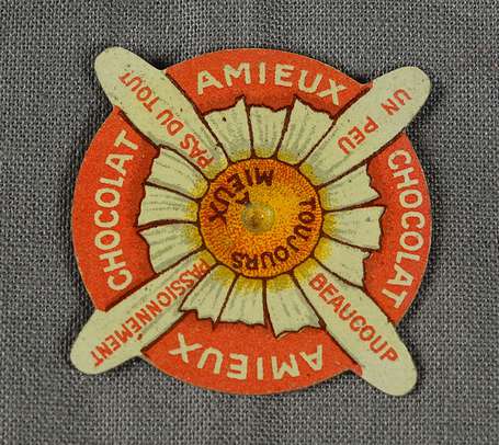 CHOCOLAT AMIEUX-FRERES : Toupie de Comptoir en 