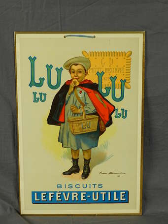 LU / Lefèvre-Utile : Panonceau lithographié 