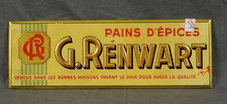 PAIN D'EPICES G.RENWART : Bandeau en tôle 