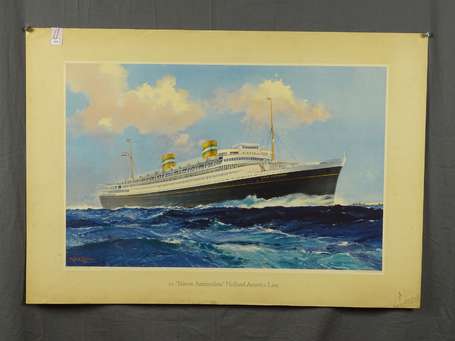 HOLLAND AMERICA LINE /S.S Niew Amsterdam : Affiche