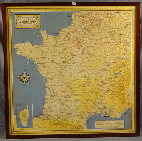 LES CHEMINS DE FER FRANCAIS /S.N.C.F : Carte du 