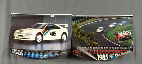 PEUGEOT TALBOT 1985 et 1986 : 2 Calendriers 