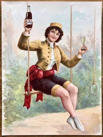 ABSINTHE : Affichette de la fin du XIXème siècle, 