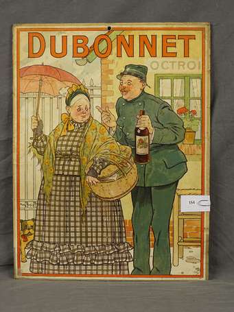 DUBONNET : Panonceau lithographié illustré d'une 