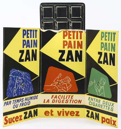 ZAN Petit Pain : PLV triptyque, illustrée de 