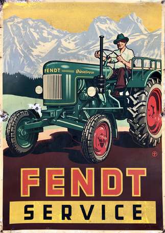 FENDT Service : Tôle illustrée d'un Tracteur 