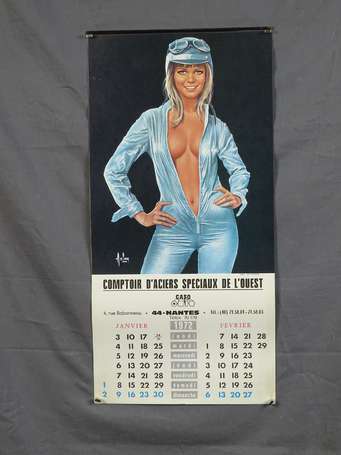 ASLAN (Alain Gourdon 1930-2014) : Calendrier Jean 