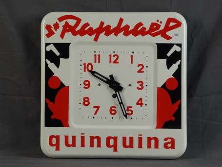 SAINT-RAPHAËL Quinquina : Horloge émaillée 