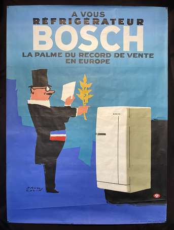 REFRIGERATEUR BOSCH :   Affiche lithographiée 