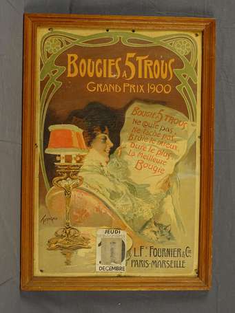 BOUGIE A 5 TROUS / L.Fx. Fournier & Cie à Paris & 