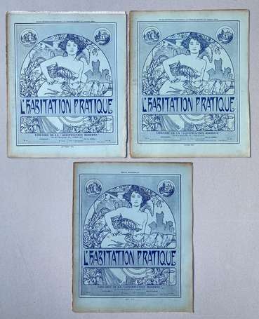 L'HABITATION PRATIQUE : 3 Nos des années 1908, 