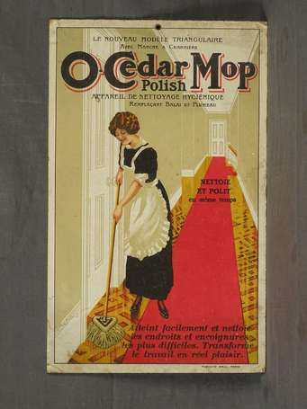 O'CEDAR MOP Polish : Panonceau lithographié 