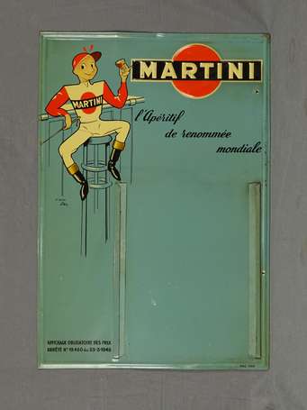 MARTINI « L'Apéritif de Renommée Mondiale » : Tôle