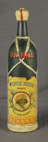 RHUM DJANNA : Importante bouteille factice en 