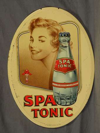 SPA TONIC : Tôle de forme ovale.  « T.P. SOBI . 