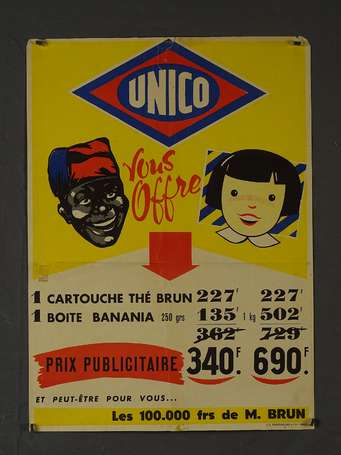 BANANIA & THÉ BRUN pour UNICO : Affiche de 