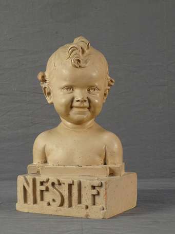 NESTLÉ : Buste en plâtre des années 30 