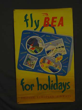 BEA British Europeans Airways « For Holidays » : 
