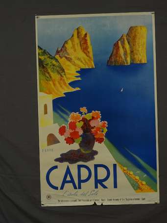 CAPRI « L'Isola del Sole » / ENIT : Affiche signée