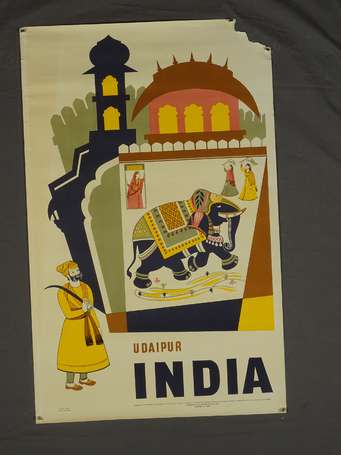 INDIA Udaipur / Tourisme en Inde : Affiche 