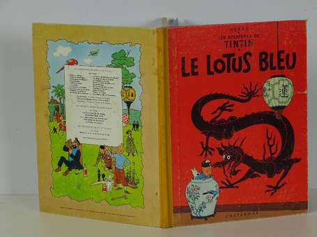 Hergé : Tintin 5 ; Le Lotus bleu en réédition de 