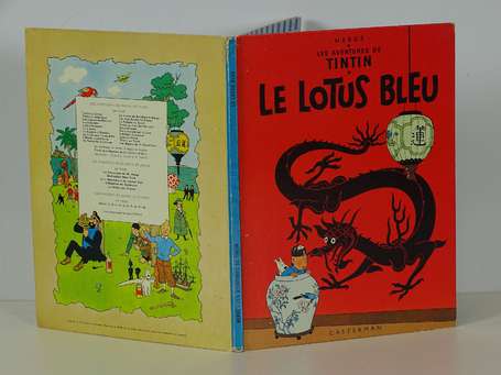 Hergé : Tintin 5 ; Le Lotus bleu en réédition de 