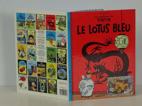 Hergé : Tintin 5 ; Le Lotus bleu en réédition de 