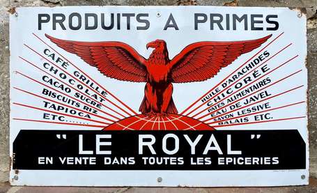 « LE ROYAL » Produit à Primes : Plaque émaillée 