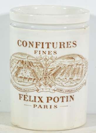 FÉLIX POTIN : Pot en Faïence. H : 13.8cm.