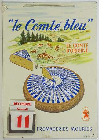 LE COMTÉ BLEU /Fromagerie Mouries : Tôle support 