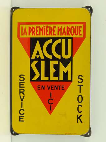 ACCU SLEM « Service - Stock » : Plaque émaillée 