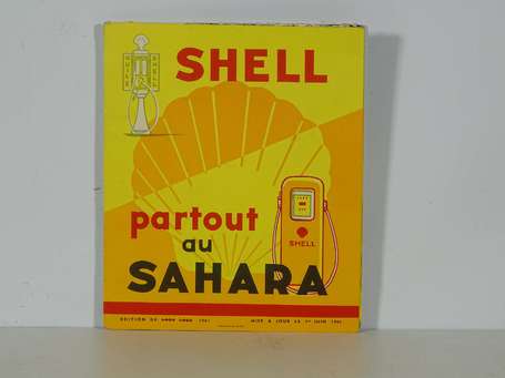 SHELL « Partout au Sahara » :  Dépliant cartonné 