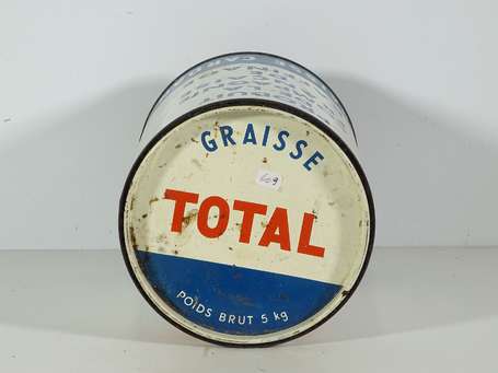 TOTAL « Graisse Cardan » : Grand Pot en tôle. 