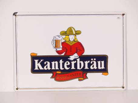 KANTERBRÄU : Plaque émaillée. Émaillerie Belge. 51