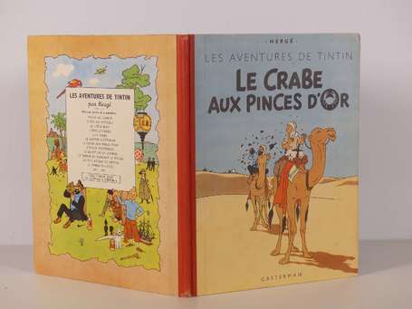 Hergé : Tintin 9 ; Le Crabe aux pinces d'or en 