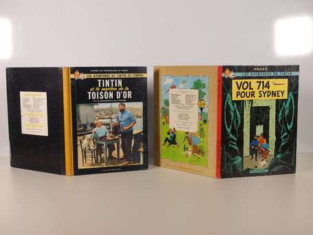 Hergé : 2 albums : Tintin 22 ; Vol 714 pour Sidney