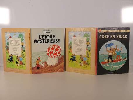 Hergé : 2 albums : Tintin 10 et 19 ; L'Etoile 