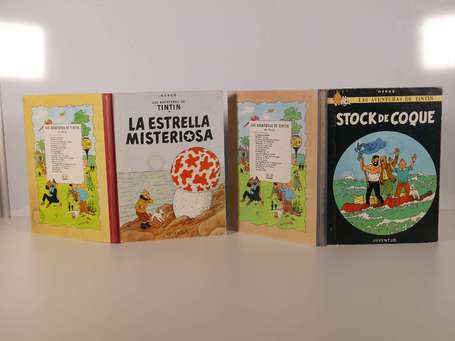 Hergé : Tintin 10 et 19  ; La Estrella misteriosa 