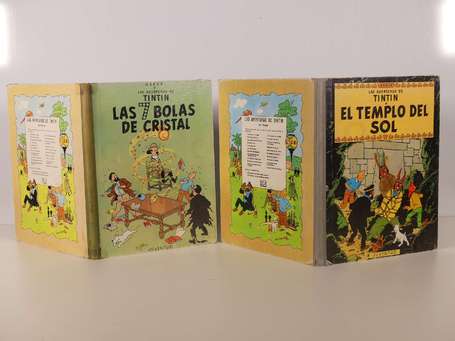 Hergé : Tintin 13 et 14  ; Las 7 Bolas de cristal 
