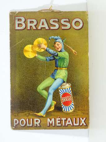 BRASSO « Pour Métaux » : Panonceau lithographié 