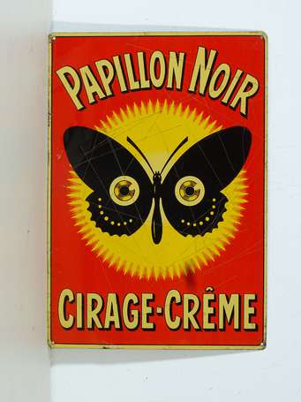 CIRAGE-CRÊME PAPILLON NOIR : Tôle lithographiée, 