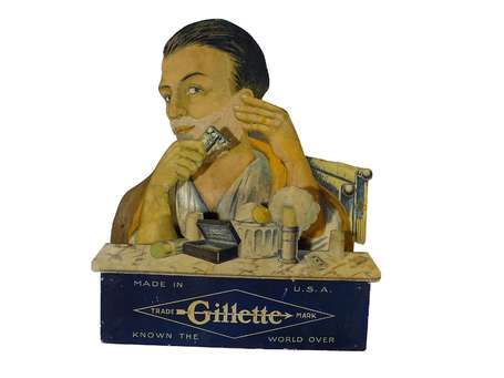 GILLETTE Rasoir : Automate publicitaire figurant 