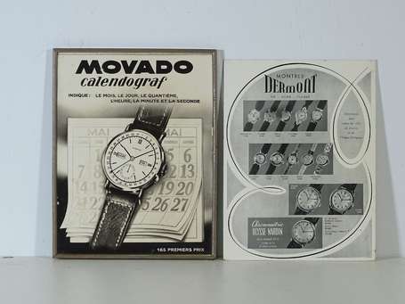 HORLOGERIE : MOVADO Calendograf : PLV dans son 