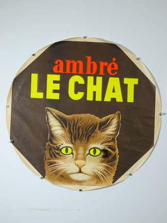 LE CHAT Ambré / Savon : Affiche lithographiée de 