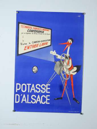 POTASSE D'ALSACE : Affiche lithographiée illustrée