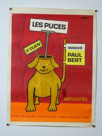 SAVIGNAC (Raymond - 1907-2002) « Les Puces - St 
